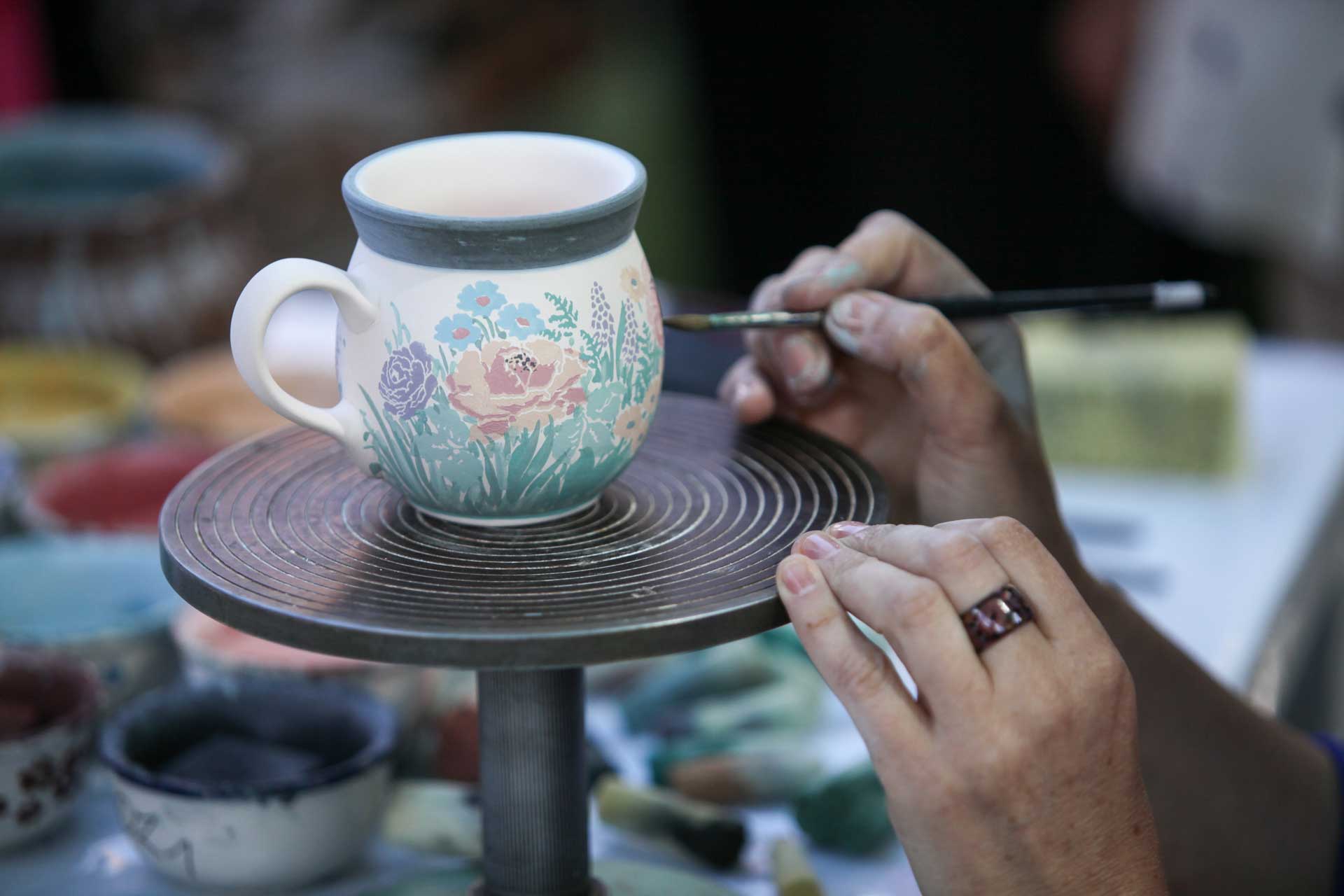 Hand painting PolandSHIOK polish festival in Singapore