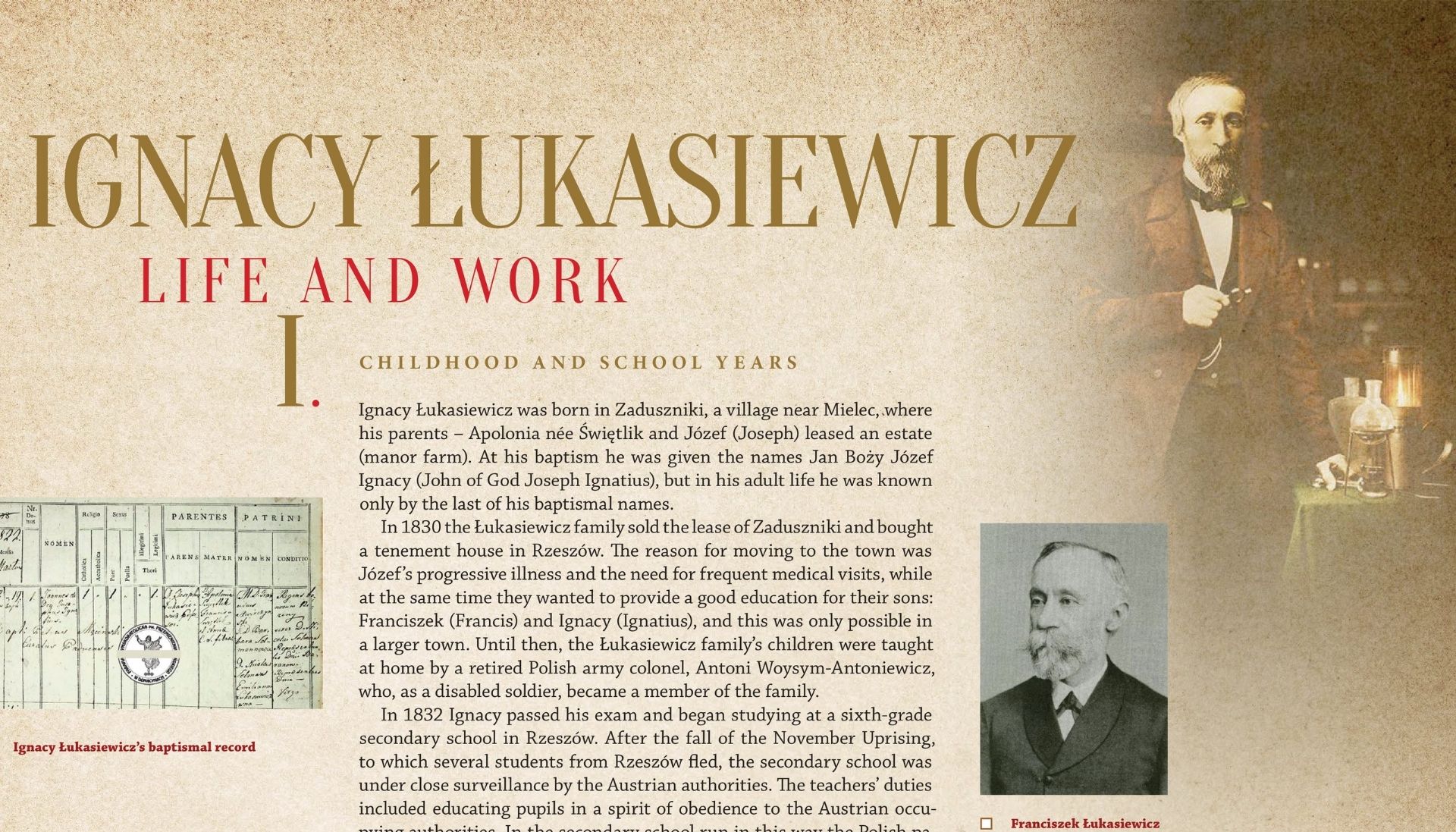 Photo of Ignacy Łukasiewicz exhibition | polandshiok.sg