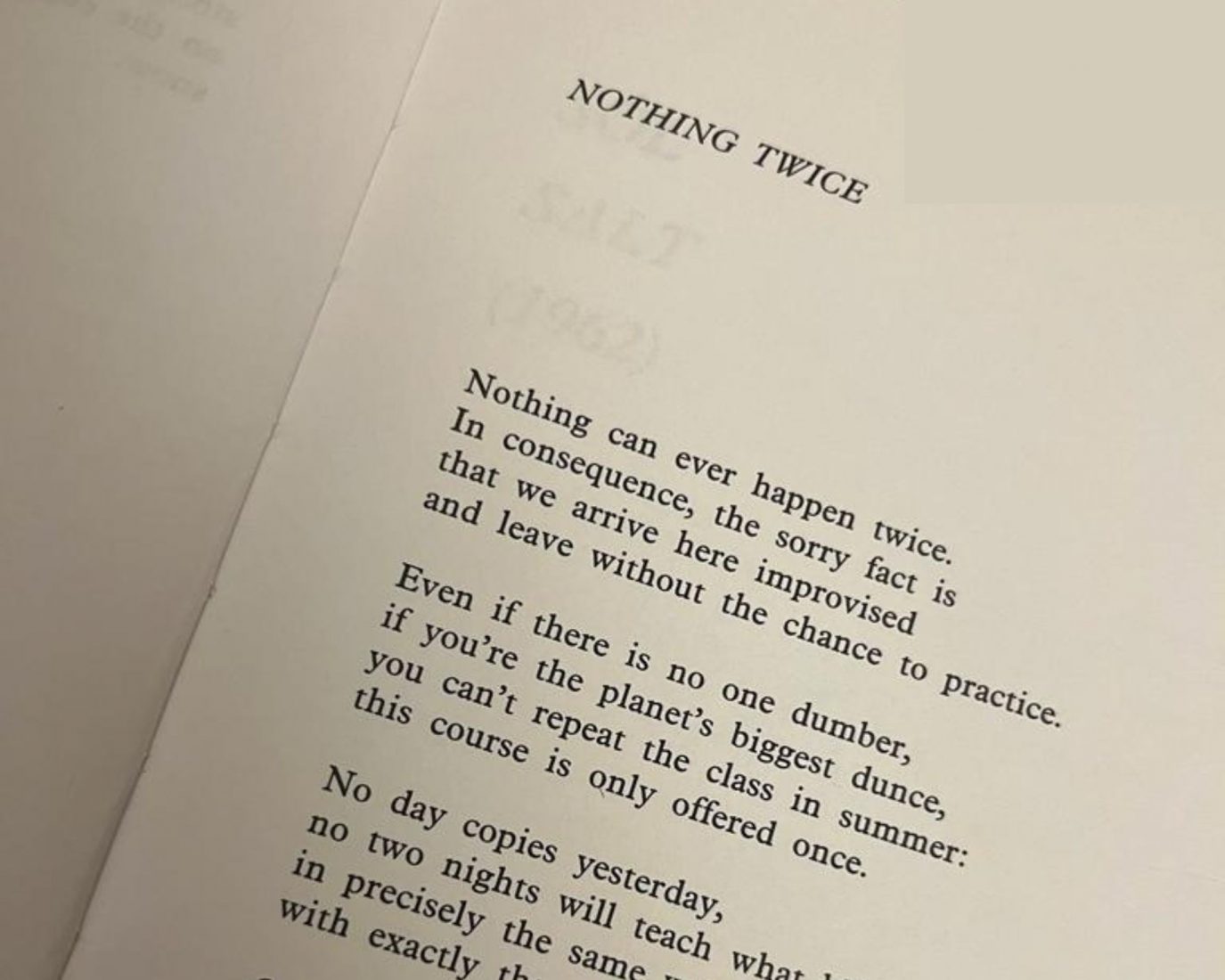 Wisława Szymborska;s poem Nothing Twice | polandshiok.sg