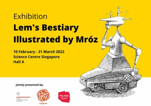 Lem’s Bestiary Illustrated by Mróz Exhibition poster